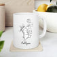 Rabbit Animal Coffee Cup Gift For Men Women Kids Children, Personalized Rabbit Lover Accent Teacup, Cute Rabbits White Coffee Mug 11 Oz 15 Oz, Custom Name Animal Rabbits Travel Mug Gift For Birthday