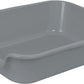 1 Pack of Extra Large Cat Litter Box (ABS Material), Low Entry Senior Litter Pen for Geriatric Kitty Big Cats, Jumbo Pet Safe Litter Boxes Tray for Indoor Pets Potty (Gray, 20" L x 15.5" W)