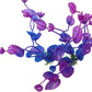 4 Pcs Green Artificial Plastic Plants Fish Tank Plants Fish Aquarium Decoration (Purple)