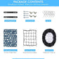 Rear Bike Basket, Tool-Free Install, Dog/Pet Carrier, Ebike Electric Bicycle Back Cargo Basket, Fits Most Rear Racks, with Waterproof Cover, Cargo Net