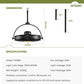 Orison 24.8'' Waterproof Outdoor Ceiling Fan, 6 Speed Ceiling Mounted Plug-In Cord Garage Fan with Remote&APP, 360-degree Manual Vertical Rotation, Hook hanging for Gazebo, Patio, Pergola (Black)