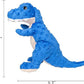 DODODOLA Dog Toys Dinosaur Dog Toy Blue Stuffed Animals Chew Toy Plush Squeaky Dog Birthday Toys for Small Large Big Dogs