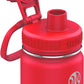 Takeya Actives Water Bottle with Spout Lid - Bottle with Double Stainless Steel Insulation - Dishwasher Safe & BPA-Free - Bottle with Spout Lid & Removable Bumper - 24 oz, Watermelon