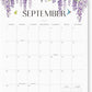 Jotsome Wall Calendar 2025-2026, Academic Monthly Wall Calendar From July 2025 to December 2026 11.2x14.2 inch Wall Decoration for Home and Office, Easy Planning (Florals, 11.2" x 14.2")