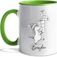 Awesome Horse Coffee Mug Gift for Horses Lovers Brother Sister Birthday Christmas, Personalized Horses Accent Teacup, Customized Name Horse Ceramic Mug 11Oz 15Oz, Cute Animal White Cup Gift For Kids