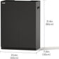 LANDEN Aquarium Wooden Stand and Cabinet for up to 16 Gal Tank, Fish Reptile Sea Salt WaterTank Stand, Nano Foam Leveling Mat Included, W23.6xD11.8xH31.5 in, Wooden Matte Black Painted(Stand Only)