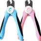 Pet Nail Clippers, Stainless Steel, Ergonomic Non Slip Design, Safe Home Pet Grooming for Cats and Dogs (Pink)
