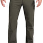 Outdoor Ventures Men's Lite Waterproof Windproof Fleece Lined Warm Hiking Ski Snow Pants Expandable-Waist