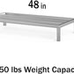 24 in X 48 in. Aquarium Stand | Industrial Style Aluminum Fish Tank Base with Open Frame Design
