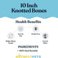 hotspot pets 10 Inch Large Rawhide Dog Bones - Made from Grass Fed Cows - Long Lasting Chews Great for Dental & Oral Care - Bones for Aggressive Chewers & Large Dogs (10 Inch - 1 Count)