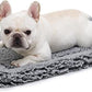 Stoutwool Indestructible Dog Bed - Fluffy Chew Proof Dog Crate Pad - Tough Kennel Pad for Aggressive Chewers - Washable, Ideal for Medium Breeds & Fits 30-Inch Crate - 29"x18", Charcoal