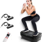 ALSO GO Vibration Plate Exercise Machine, Vibration Platform Machine for Lymphatic Drainage, 9 Preset Auto Mode & 99-Level Board for Weight Loss Shaping, with Resistance Bands, 330lbs Capacity