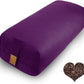 Organic Buckwheat Bolster (24X10.5X5.5 in) Supportive Rectangular Meditation Pillow 100% Cotton Cover Yoga Pillow
