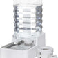 Automatic Pet Water Dispenser: 9L Gravity-Fed Stainless Steel Bowl - BPA-Free Large Capacity White Feeder for Dogs & Cats - Indoor/Outdoor Use