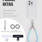 project-cb Phone Wrist Strap 1,Tether Tab 2,Phone Wristlet,Lanyard Wrist Strap,Key Holder,KeyChain,KeyRing×2(FoggyBlack-S)