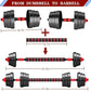 Adjustable-Dumbbells-Sets,Free Weights-Dumbbells Set of 2 Convertible To Barbell A Pair of Lightweight for Home Gym,Women and Men Equipment