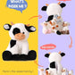 5 Pieces Cow Stuffed Animals for Boys Girls, 1 Mommy Cow with 4 Babies Soft Plush Toy Set Gifts for Kids Children 3 4 5 6 7 8 9 Years, Christmas, Birthday, Party Decorations