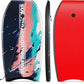 Goplus 41''/37''/33'' Lightweight Body Board for Beach, Surf Board with EPS Core, XPE Deck, HDPE Slick Bottom, Wrist Leash, Bodyboard for Kids Adults Surfing
