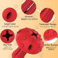 SCHITEC Dog Chew Toy for Large & Medium Dogs, Rubber Treat Dispensing Toy for Aggressive Chewers, Interactive Slow Feeder Tough Puzzle Toys Teeth Cleaning