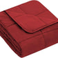 yescool Weighted Blanket (10 lbs, 41" x 60", Red) Cooling Heavy Blanket for Sleeping Perfect for 90-110 lbs, Breathable Blanket with Premium Glass Bead, Machine Washable