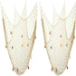 Nature Fish Net Wall Decoration with Shells, Ocean Themed Wall Hangings Fishing Net Party Decor for Pirate Party,Wedding,Photographing Decoration (Fishnet-2pack-Beige)