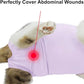 Cat Recovery Suit, Surgical Recovery Clothes for Abdominal Wound or Skin Disease, Cats Onesie After Surgery and Spay, E-Collar Alternative Pajama Suit (Purple, Large)