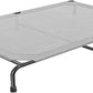 Simple Trending Raised Dog Bed for Extra Large Dogs, Waterproof XL Dog Cot, Outdoor Elevated Pet Bed, 60.25" x 37.25", Grey