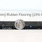 American Floor Mats 1/4in (7mm) Thick 10% Grey 4' x 16' Heavy Duty Rubber Rolls, Protective Exercise Mats, Home Gym Rubber Flooring