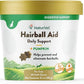 NaturVet – Hairball Aid Supplement for Cats - Plus Pumpkin – Helps Eliminate & Prevent Hairballs – 60 Soft Chews