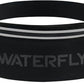 WATERFLY Running Belt Fanny Pack: Breathable 3 Pocket Waist Bag for Men Women Workout Exercise Fitness Phone Holder Fits ALL Phones - Runner Marathon Jogging Race Belt With Bib Clip Black