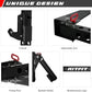 RitFit Multi-Functional Folding Squat Rack for Home Gym, 2.36'' x 2.36'' Wall Mounted Squat Rack with Attachments - Space Saving Squat Power Rack