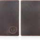 Polare Luxury RFID Blocking Leather Passport Holder Travel Wallet For Men and Women (Dark Brown with AirTag Slot)