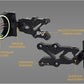 Archery 5 Pin Bow Sight .029 Fiber Optics Sight with Rheostat Light & Reversible Mount Design for Compound Bow (Right Hand)