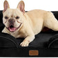 Bedsure Orthopedic Dog Bed Medium Size Dogs - Washable Medium Dog Cat Bed Waterproof, Comfort Pet Couch Sofa with Washable Removable Cover, Pets Bed with Nonskid Bottom, Black, 28"