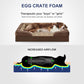 FURTIME Orthopedic Dog Beds for Large Dogs, Egg Foam Dog Bed with Ultra Comfy Supportive Foam, Washable & Waterproof Pet Couch, Nonskid Bottom