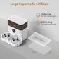 iPettie Automatic WiFi Pet Feeder for 2 Pets, 5L/21 Cup Capacity, 1-10 Meals Per Day, Adjustable Bowl Height, Smart Dog Cat Feeder with 2 Stainless Steel Bowls, Voice Recording, 2.4G WiFi App Control