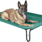 pettycare Elevated Outdoor Dog Bed - Raised Cots Bed for Large Dogs, Waterproof Pet Hammock Easy to Assemble, Cooling Frame Cot with Breathable Teslin Mesh, Durable, Non Slip, Up to 65 lbs,Green