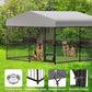 10x10x6FT Large Dog Kennel Outside Dog Playpen Outdoor Dog Enclosures with UV-Resistant Waterproof Roof Covered Dog House Outdoor,Lock,for Medium and Large Dogs,Easy Assembly
