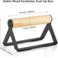 Wood Calisthenics Parallettes Bars Push Up Bar for Men 1 Pair, Sturdy Floor Push-up Handstand Equipment for Home Workouts, Fitness