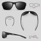 Polarized Sports Sunglasses for Men Women,Fishing Driving Rectangular Goggles UV400 Protection