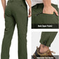 Rdruko Men's Snow Pants Waterproof Insulated Winter Hiking Pants Snowboard Fleece Lined Softshell Ski Pants