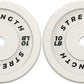 Premium Color-Coded Rubber Bumper Plates Set - 2 Inch Olympic Weight Plates for Home Gym Cross and Strength Training