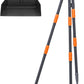 Niubya Pooper Scooper for Dogs, Metal Poop Scooper Tray Spade and Rake Set, Poop Scoop with Adjustable Long Handle, Dog Pooper Scooper for Pet Waste Removal