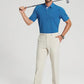Golf Shirts for Men - Moisture Wicking Short Sleeve Performance Sport Casual Striped Collared Mens Polo Shirt