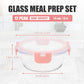 12 Pack 13oz Small Glass Food Storage Containers with Lids Airtight, Leak-Proof Round Meal Prep Containers Set, Freezer to Microwave Safe, Dishwasher Safe