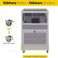 Aivituvin Rabbit Hutch Rabbit Cage Outdoor & Indoor on Wheels Bunny cage with Deep No Leak Pull Out Tray,Upgrade Version (Gray)