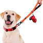 PLUTUS PET Short Training Dog Leash with Padded Handle for Medium Large Big Dogs,18 Inch Heavy Duty Strong Traffic Dog Leash with Carabiner Clip for Climbing Walking or Guiding Blind（18”，Orange