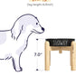 Ceramic Slow Feeder Bowl Elevated - 1.5 Cup with Wood Stand for Small & Medium Breed, Anti-Gulping, Black