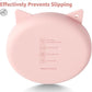 Coomazy Silicone Slow Feeder Dog Cat Bowls, Interactive Puzzle Toy for Pets Dry/Wet Food Training, Keeps Dogs Cats Busy, Prevents Puppy Kitty Overeating (Pink, 0.8 Cup)
