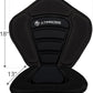 Standard Padded Kayak Canoe Seat Adjustable Backrest with 4 Straps Durable Sit-On-Top Cushion for Kayaking, Rafting & Fishing